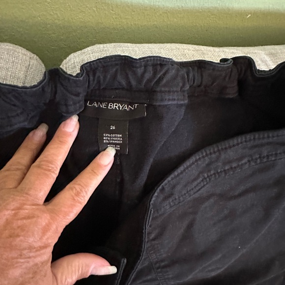 Lane Bryant Black Cotton Bermuda Shorts - Picture 4 of 4